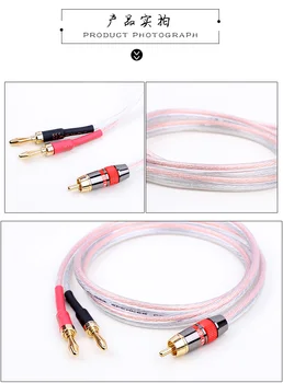 

RCA lotus head Pure Copper Gold Plated Banana head speaker line speaker line banana head oxygen free copper connector