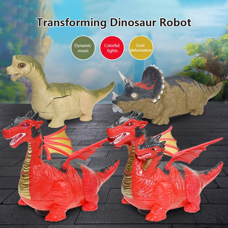 

NEW Transformation Car Cool Dinosaur Tank Aircraft Model Toys Boy Electric Action Figure Plastic Robot Children Kids Gift