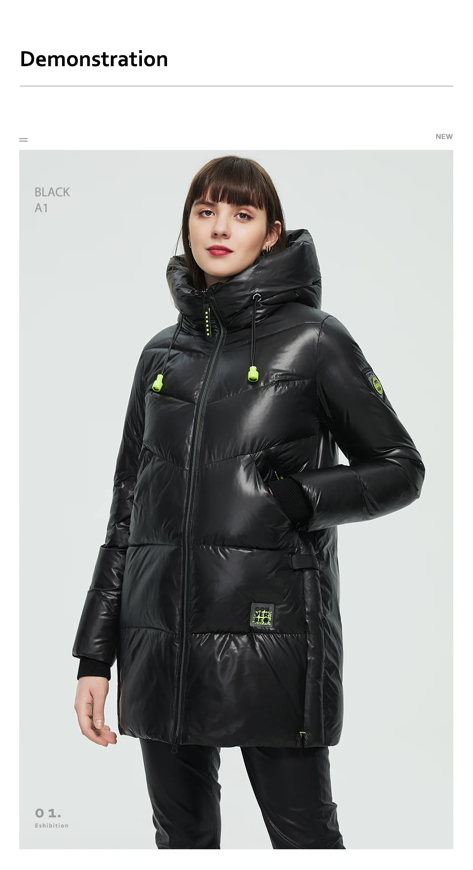 HaiLuoZi 2021 New Winter Women's Coat Fashion Casual Women Warm Jacket Hooded Large Sizes Female Clothing Thick Design Parka 885 long puffer jacket