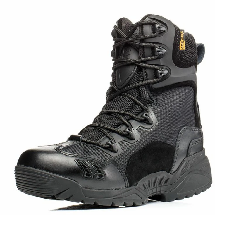 Мужские зимние ботинки «милитари»; кожаные камуфляжные ботинки на шнуровке; высокие армейские ботинки; Мужская тактическая обувь