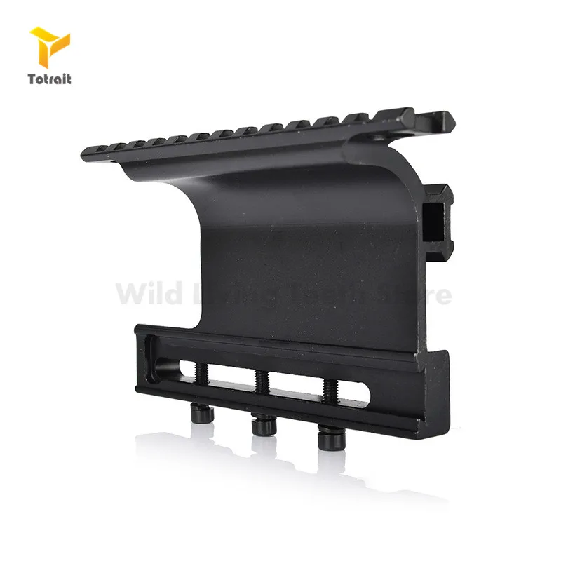 

Hunting Quick Release Rail Mount Side Lock Riflescope Sight Laser Mount Picatinny Weaver Rail For AK AKS Saiga Rifle