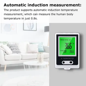 

Must-have Non-contact Automatic Intelligent Thermometer Wall Mounted DIigital Infrared Thermometer Rapid Temperature Measurement