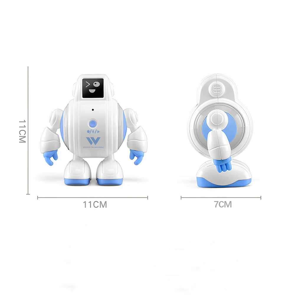 R07 интерактивные игрушки-роботы с сенсорным зондированием, поющий робот с эмоциями, светодиодный светильник для лица, роботы, подарок для детей