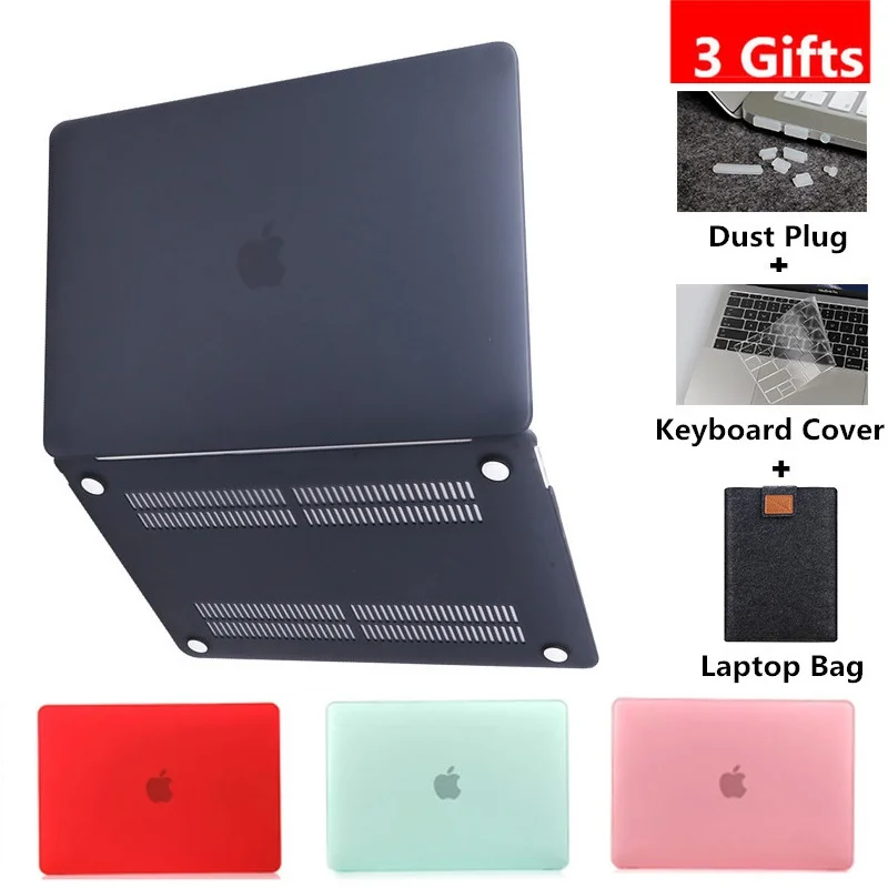 Матовый/прозрачный чехол для Macbook Air Pro Retina 11 12 13 15 16 Жесткий Чехол mac book air 3 дюйма