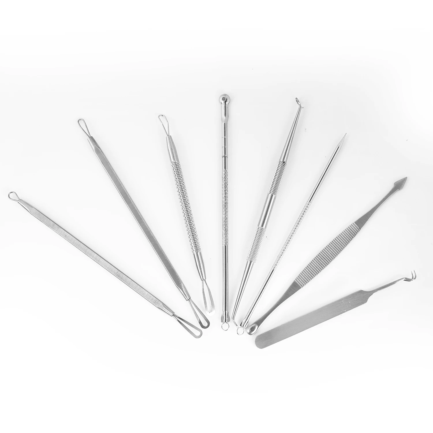 New 8 Pcs Comedone Acne Removal Pimple Needle Blackhead Remover Black Head Extractor Tool Cleanser Beauty 2