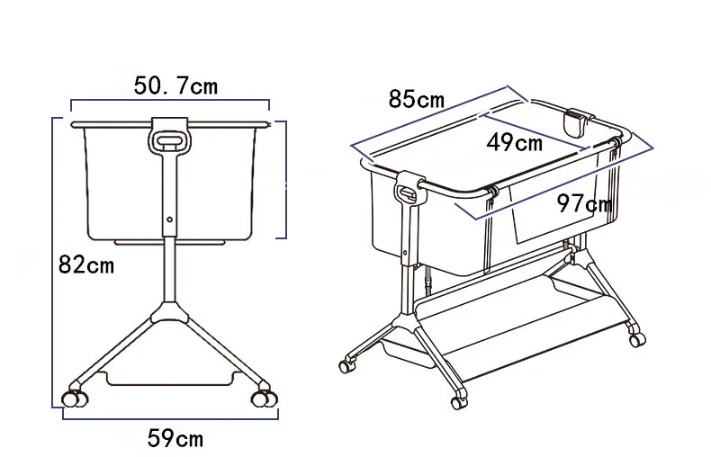Переносная люлька для детской кроватки, комбинированная большая кровать для детей, переносная люлька для путешествий