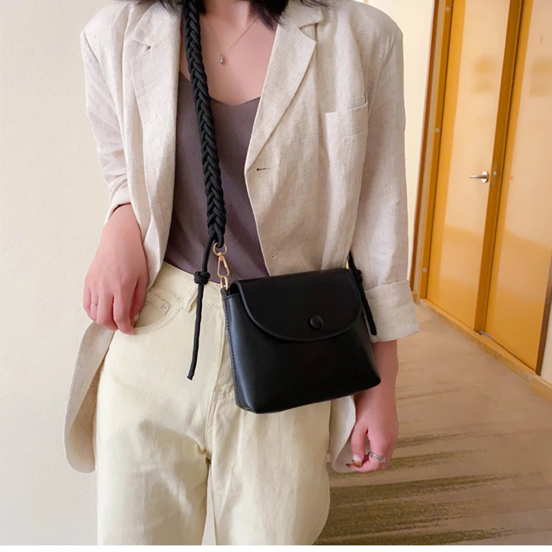 

2020 Leather Crossbody Bags For Women Small Shoulder Messenger Bag Female Luxury Chain Handbags and Purses fashion