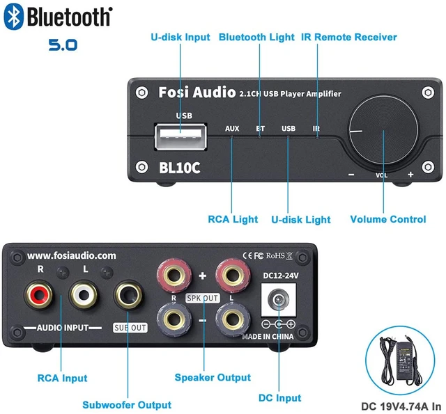 Fosi Audio BL10C USB Bluetooth5.0