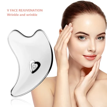 

Hotest Face Lifting Tool Device Guasha Massage Machine Facial Massager Skin Massaging Electric Scraping Tools USB Rechargeable