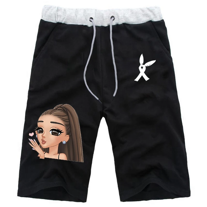 shorts6 Летние мужские шорты Ariana Grande, спортивные шорты, пляжная одежда, мужские короткие штаны, дышащие, с эластичной резинкой на талии, модные прямые пляжные шорты - Цвет: shorts6