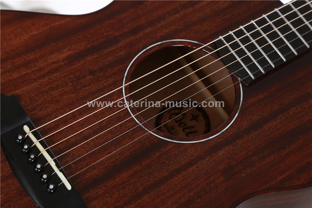 MOLLO бренд M-20 из массива красного дерева акустические гитары, акустические электрические гитары
