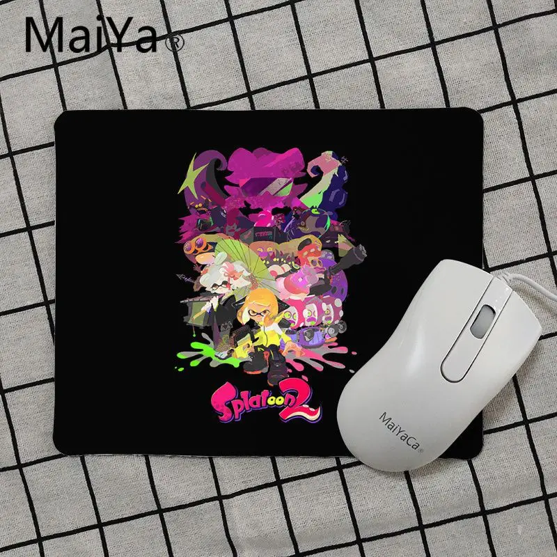 No Lock Edge25x29cm Maiya высокое качество Splatoon 2 DIY дизайн игровой с узором коврик для мыши топ продаж игровой коврик для мыши - Цвет: No Lock Edge25x29cm