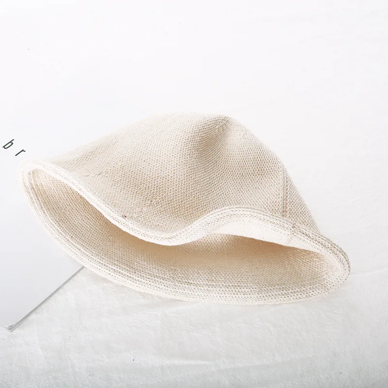 ZLD Knitted crochet hat curling cap fisherman fishing female casual lady hot autumn and winter hat Cuffed simple wool knit hat