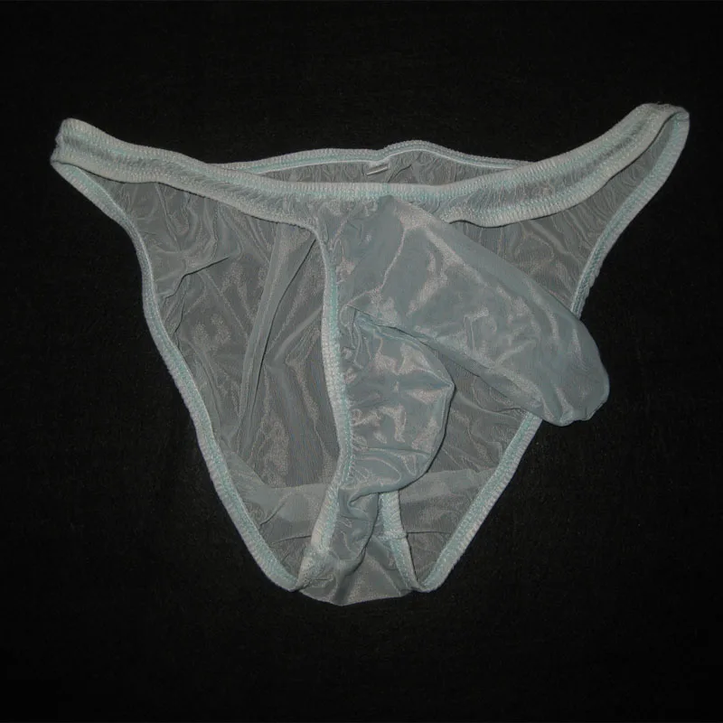 High-end Gay Men Underwear Transparent Lyca Fabric Underwear Male Cool Sexy Elephant Nose Big Pouch Briefs 3