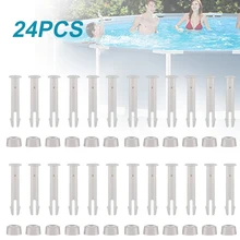 New 24Pcs ABS Pool Joint Pins, 6cm/2.36in Cap Set Seals for Intex Swimming Pool Replacement Parts 28270-28273 New 24Pcs ABS Pool Joint Pins, 6cm/2.36in Cap Set Seals for Intex Swimming Pool Replacement Parts 28270-28273