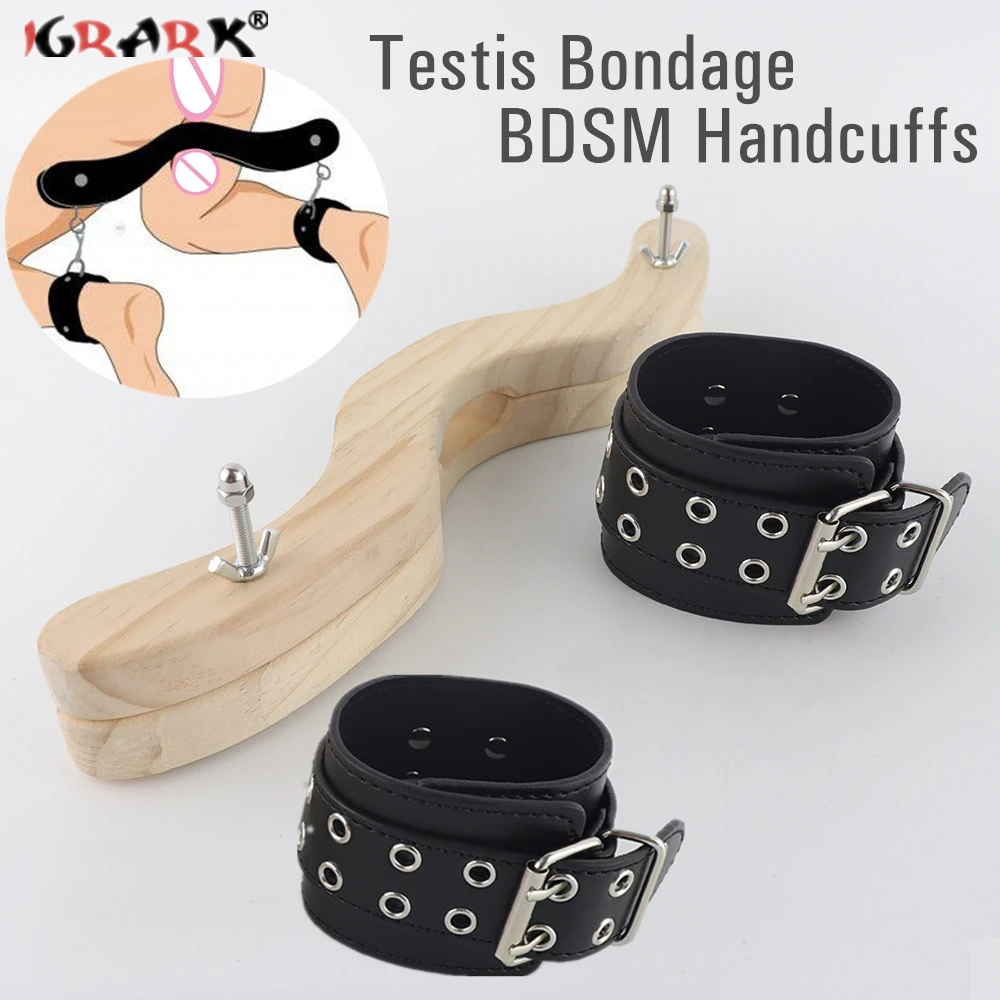 Testis Bdsm Wood Humbler Cbt Cock Torture Ball Stretcher Scrotal Fixture Smasher Crusher Exotic Accessories Sex Toys For Men 18+ - Adult Games