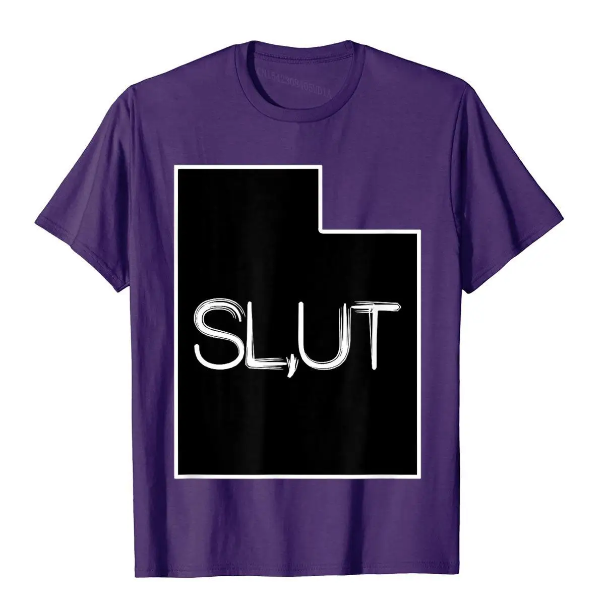 Salt Lake City Utah Slut Funny T-Shirt__B10585purple