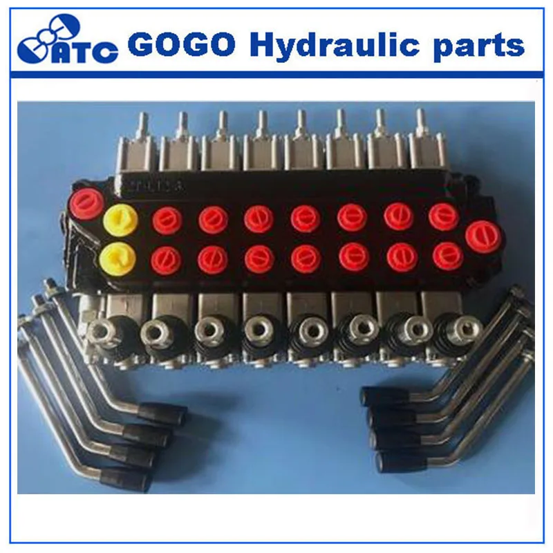 ZT-L12 гидравлический моноблок многонаправленного управления тракторный клапан, используемый в гидравлической системе тракторов восемь секций