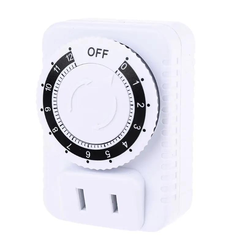 Timer Switch AC 110V 12 Hour Mechanical Switch Timer Socket Home Appliances Control Motorcycle Charging Timer US Plug timer switch,programmable timer switch,time switch