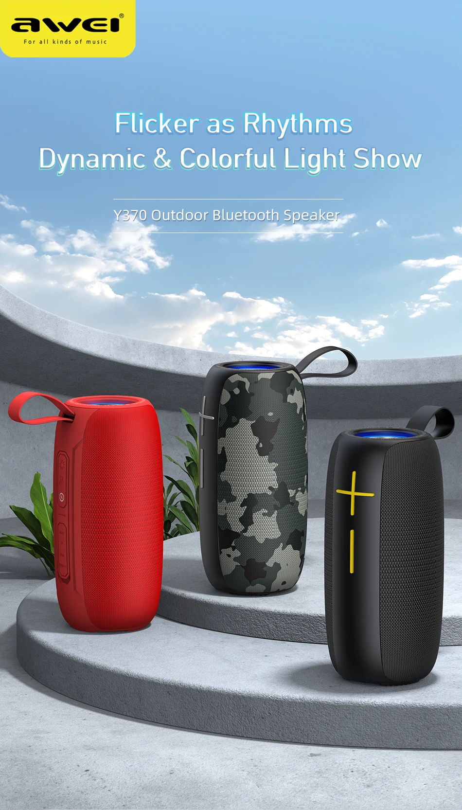 Awei Y370 Original Bluetooth Speaker 