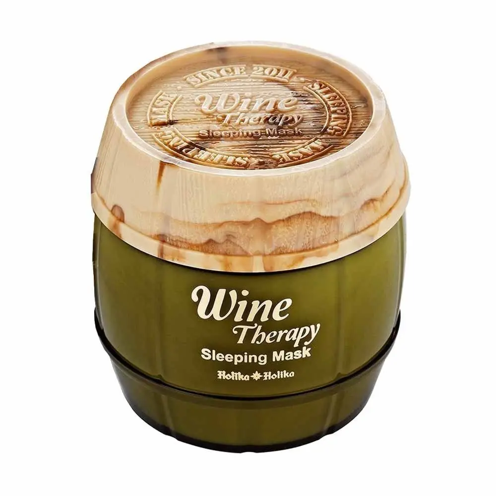 white wine HOLIKA Винотерапия спальный Тканевая маска с экстрактом алоэ вера 120 красное вино ML Уход за кожей лица Сыворотки питает и увлажняет кожу, усиливает ее эластичность, лечения маска для лица Косметика Кореи - Цвет: white wine
