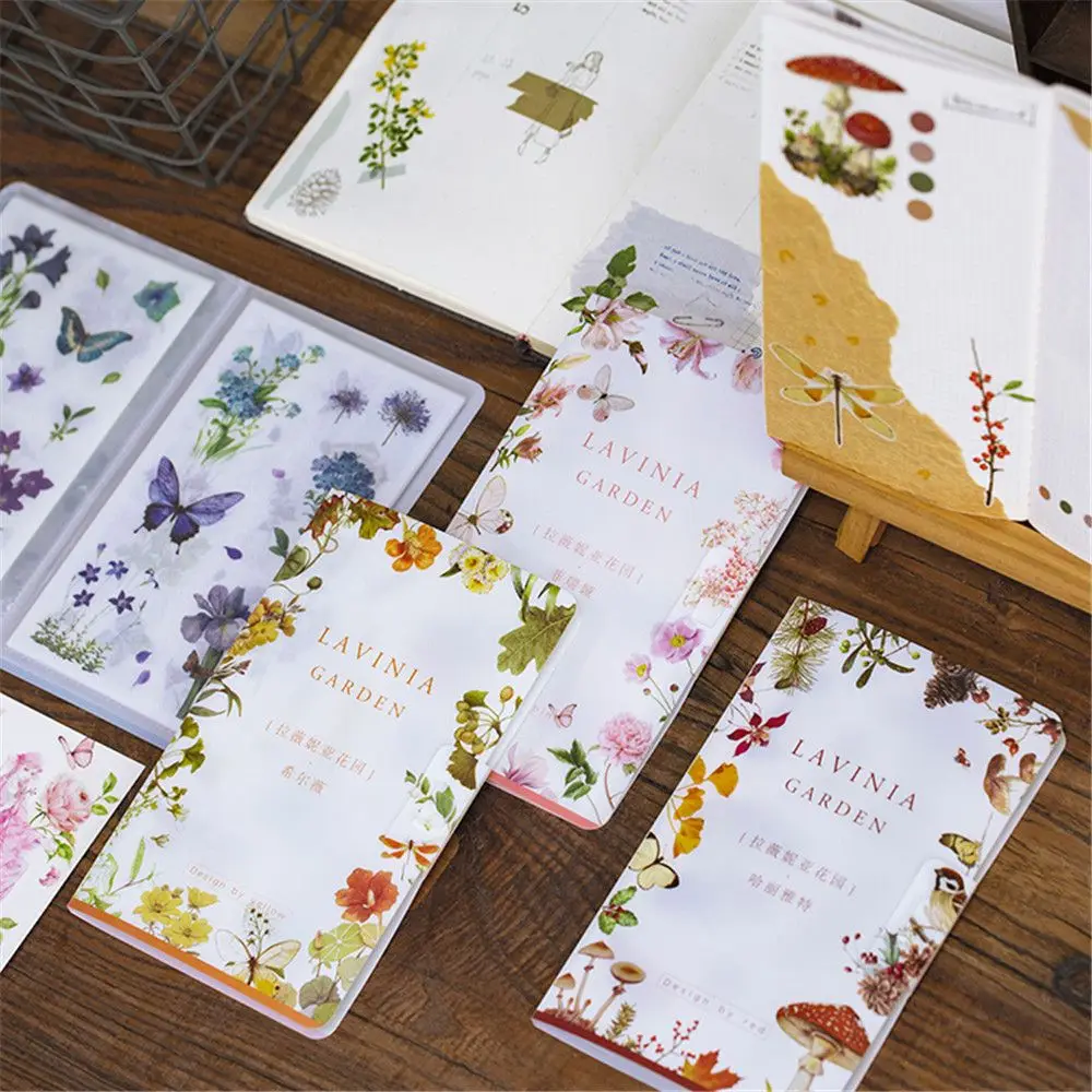 

8pcs/set Romantic Garden Stickers Kawaii DIY Scrapbooking Decal Diary Photo Album Sticker Self Adhesive Notebook Cover Stickers