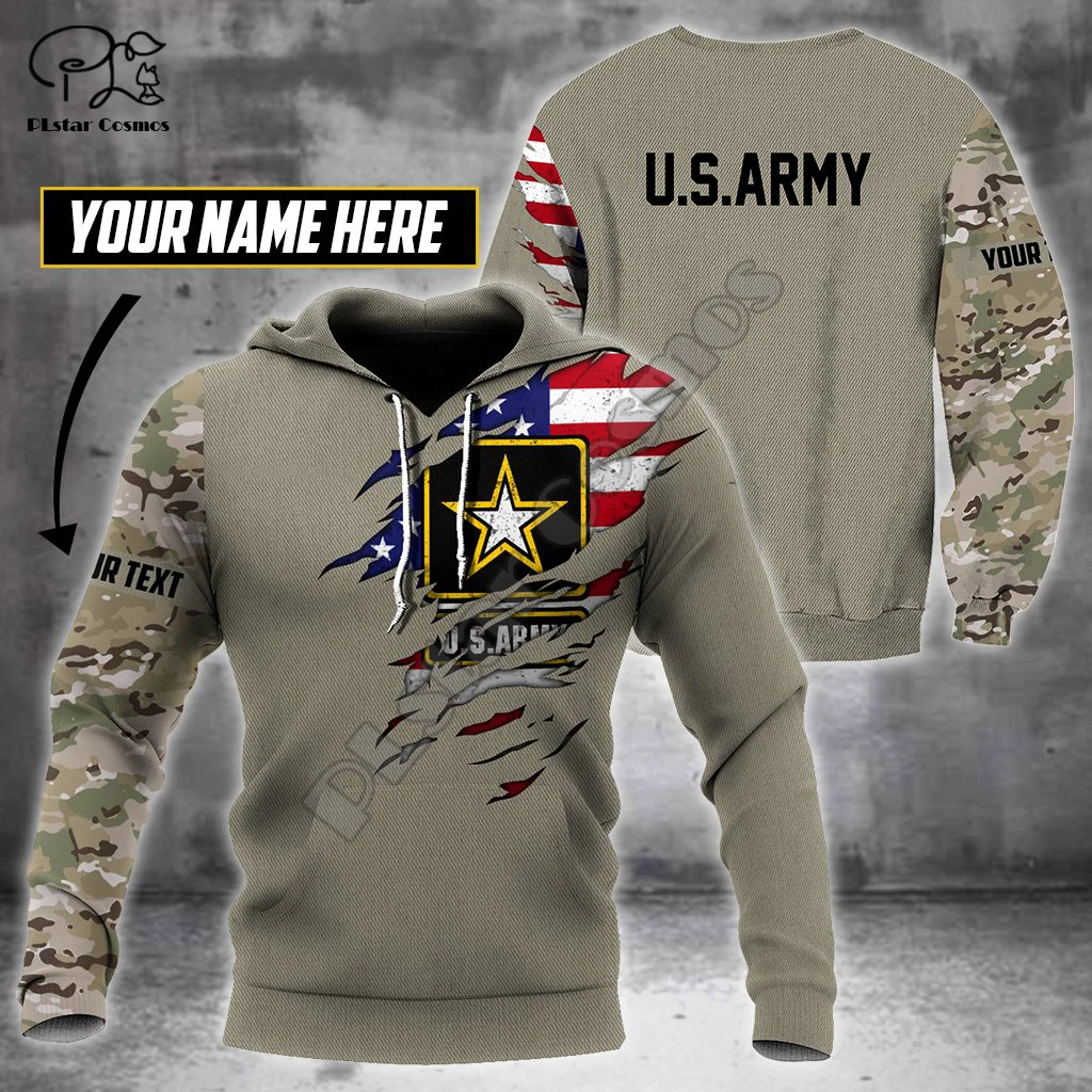 PLstar Cosmos Veteran Military Army Suit Soldier Camo Autumn Pullover NewFashion Tracksuit 3DPrint Men/Women Casual Hoodies A-16