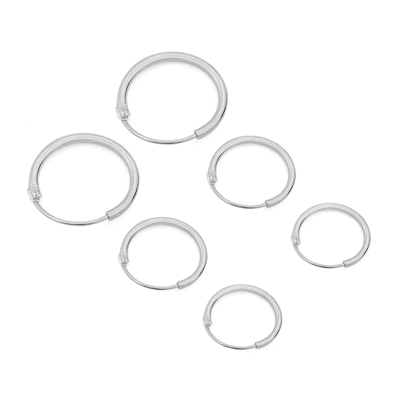 BOAKO 3 пар/компл. маленькие серьги-кольца для Для женщин/Для мужчин ухо костяные серьги пирсинг brinco в готическом стиле и стиле панк для