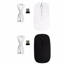 2,4G USB Беспроводная перезаряжаемая мышь беззвучный оптический ноутбук