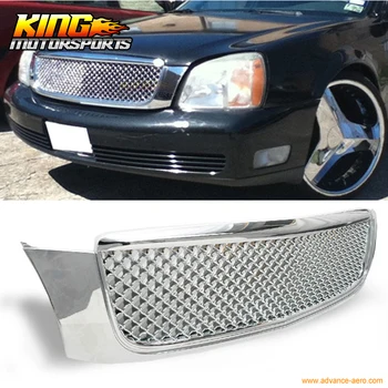 

Fit For 00-05 Cadillac Deville Diamond Mesh Style Front Grille Grill ABS Chrome 88959439 89025060 89025119 GM1200502 GM1200672