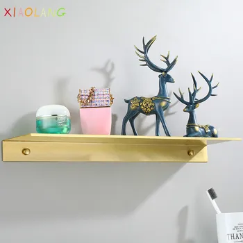 

XIAOLANG 2020Wire Drawing Gold Bath Bath Rack, Bathroom Mirror, Cosmetic Rack, Space Aluminum Storage Rack