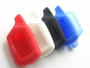 

AUTEWODE For Starline Silicone KEY Cover case B9/B91/B6/B61/A91/A61/V7 Keychain Car Remote 2 Way Alarm Car key case fob