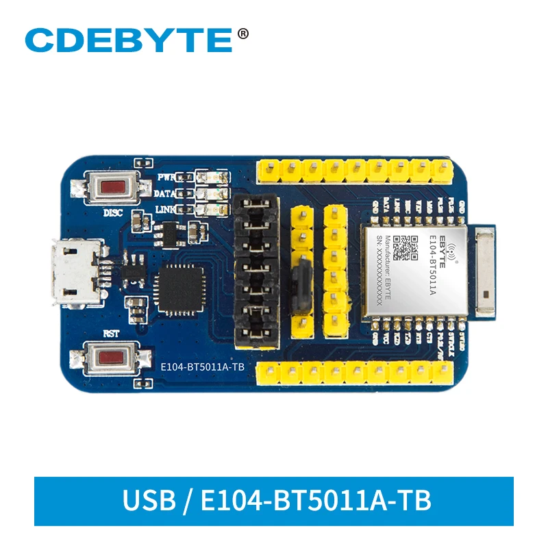 Placa de prueba USB BLE5.0 nRF52811, 2,4 GHz, CDEBYTE E104-BT5011A-TB, módulo de largo alcance, Kit de prueba para E104-BT5011A