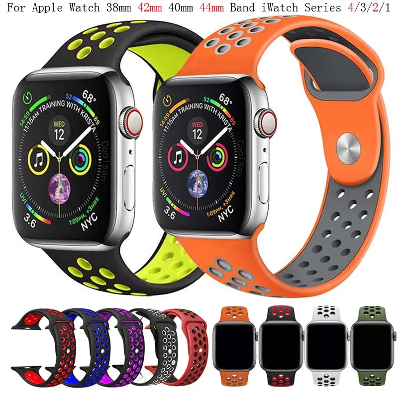 Мягкие часы ремешок для apple watch 42 мм 44 браслет наручных часов iwatch 4 заменить аpple 4/3/2