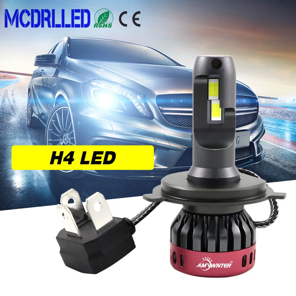 Mcdrlled 2020 новая Автомобильная фара H7 H4 Светодиодная лампа H8 H9 H11 супер яркие