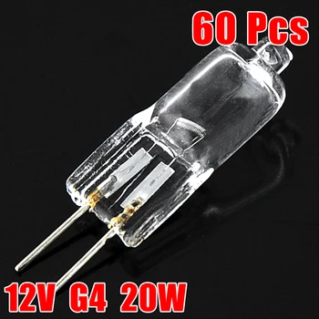 

60pcs G4 20W 12V Bombillas JC Type Lampada Chandelier Wall lampe lampara Light Bulb Halogen Lamp Ampoule Crystal Celling Lamp