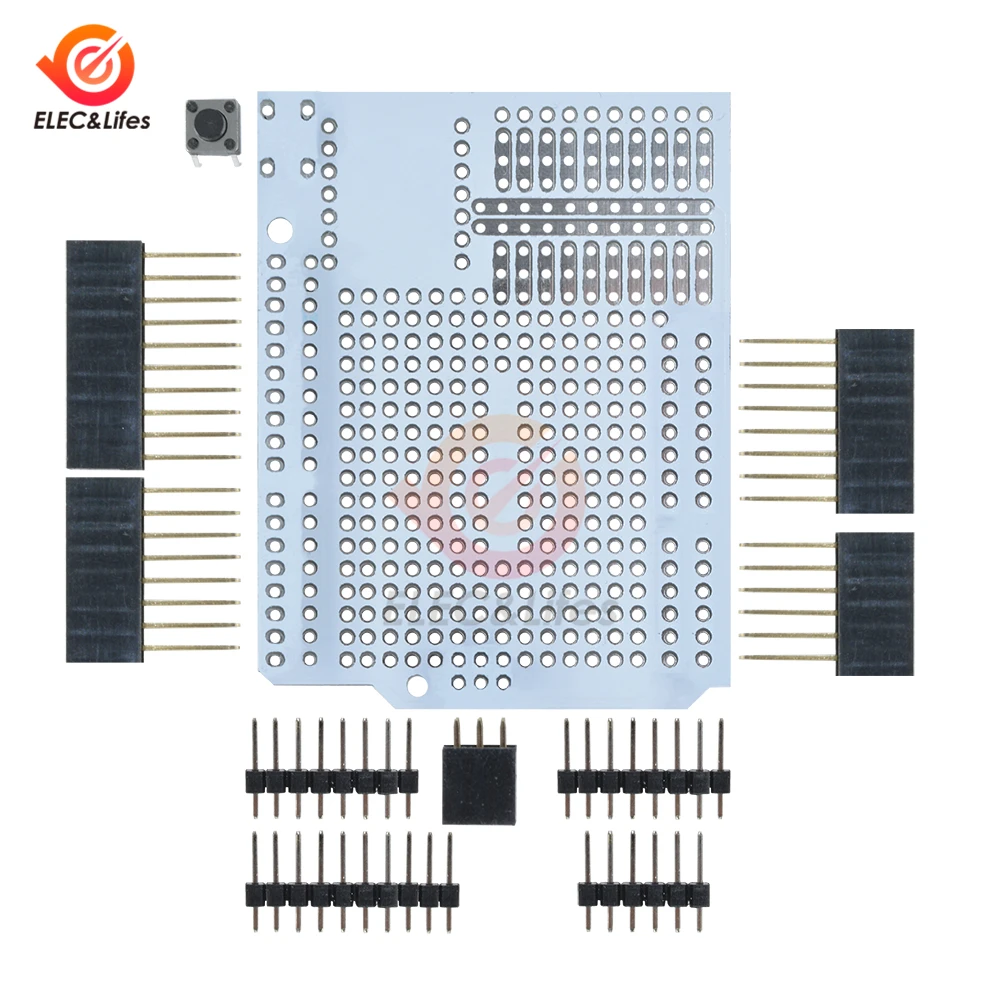 Для Arduino UNO R3 прототип Плата расширения PCB Proto модуль C защитной панелью DIY