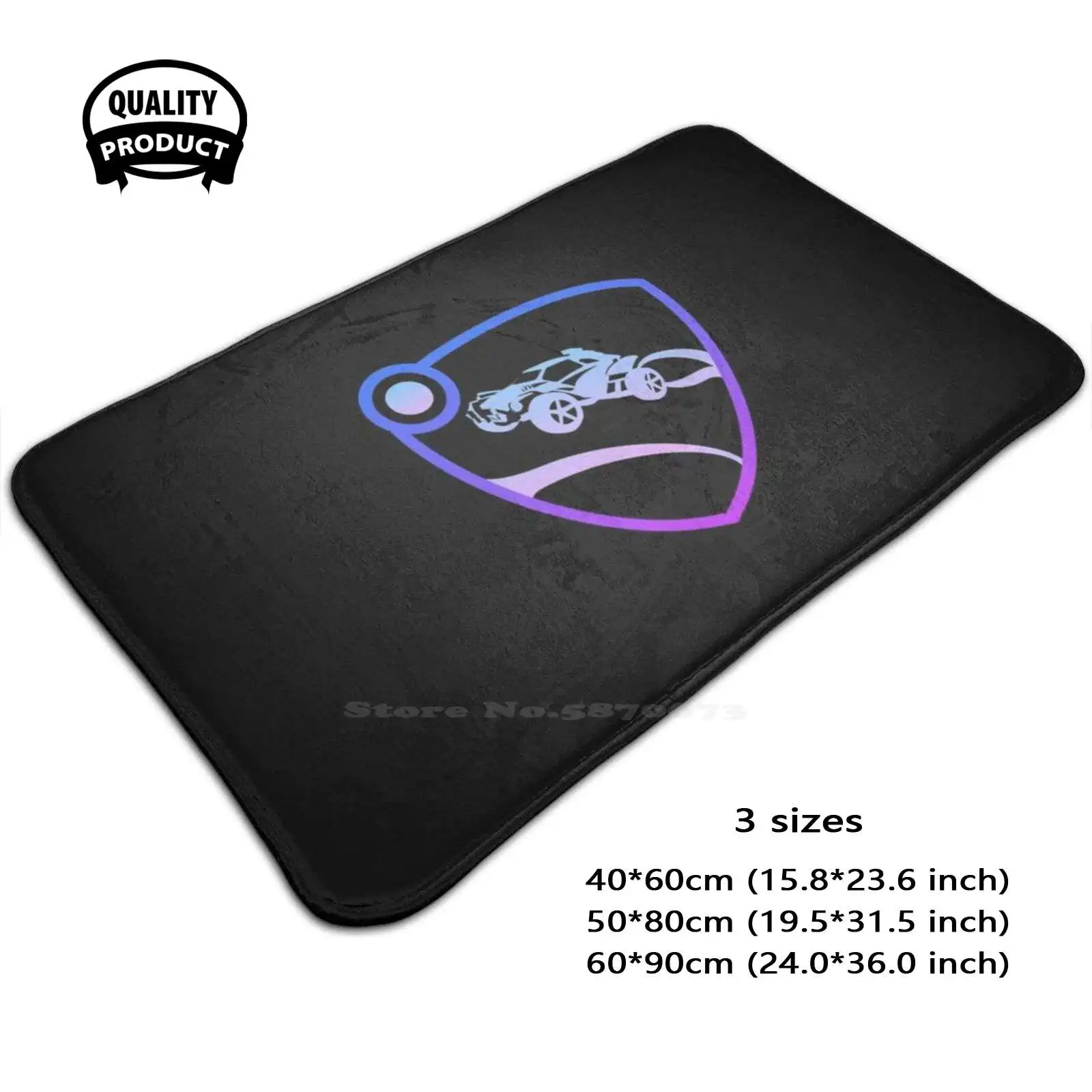Rocket League Badge Soft House Family Tappetino Antiscivolo Tappeto Rocket League Rocket Soccer Xbox Playsation Gam Rlcs Esports