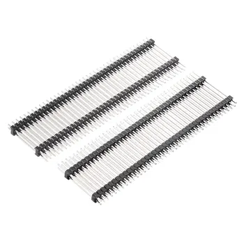 

uxcell 5Pcs 2.54mm Pitch 40-Pin 35mm Length Double Row Straight Connector Pin Header Strip for Arduino Prototype Shield