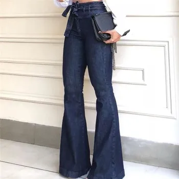 

Jeans Woman 2020 Autumn Elastic Plus Loose Women Jeans Denim Retro Wide Leg Pants Fashion Pantalones Mujer Cintura Alta