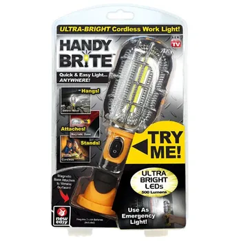 

New Hot Sale Handy Ultra-Bright Cordless Brite LED Work Emergency Light 500 Lumens Hands-Free Magnetic Base
