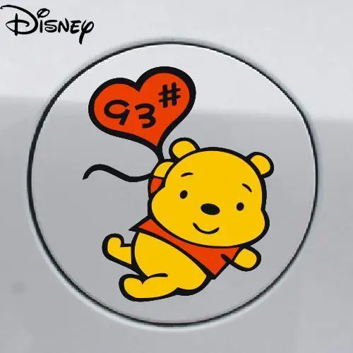 Disney Cute Cartoon Winnie the Pooh Car Sticker Fuel Tank Sticker Simple Creative Personality Anti-scratch Dirty Car Sticker dirty pineapple