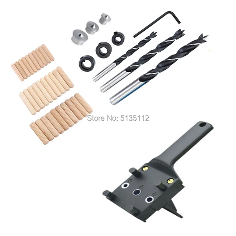 Alignment Quick Drill Bit Woodworking Hole Punch Locator Set Useful Professional Jig Accurate Bushings Joint Carpenter Tools