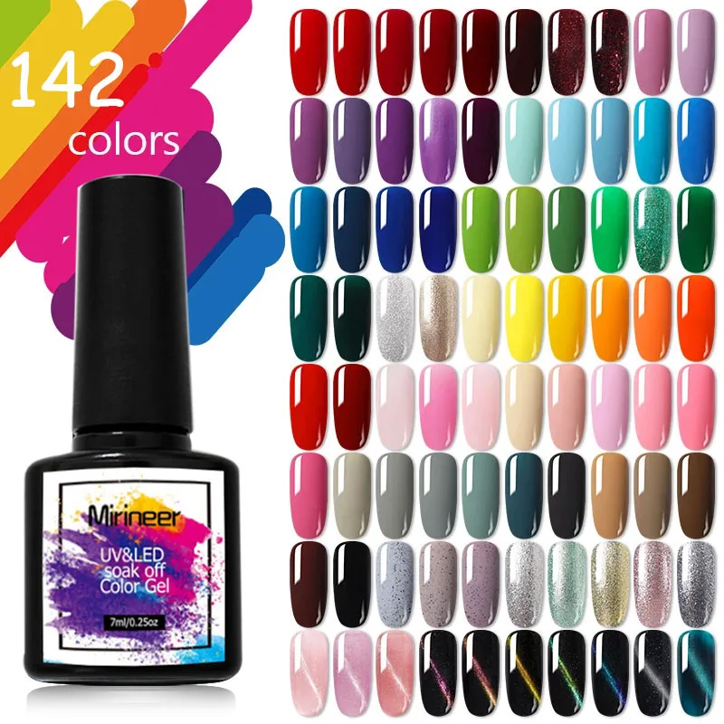 Gel Nail Polish Art Semi-Permanent Varnish Hybrid UV LED Soak Off Shiny Color All For Manicure Matte Top Coat