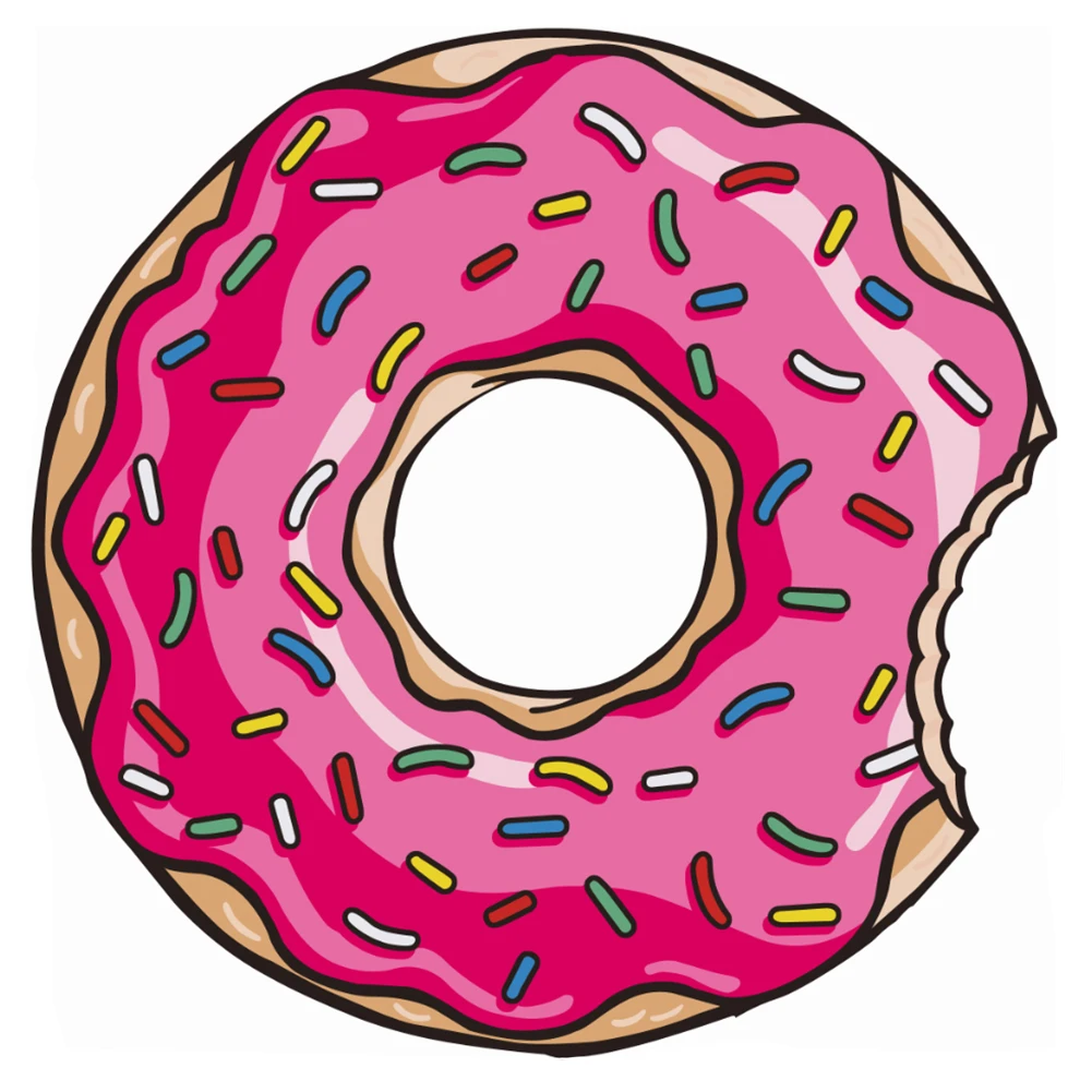 Doughnut03 Полиэфирный пляжный гобелен, коврик для пикника с фруктовым принтом гамбургера, пляжное одеяло для походов на открытом воздухе, туристический коврик для кемпинга, Feminina - Цвет: Doughnut03