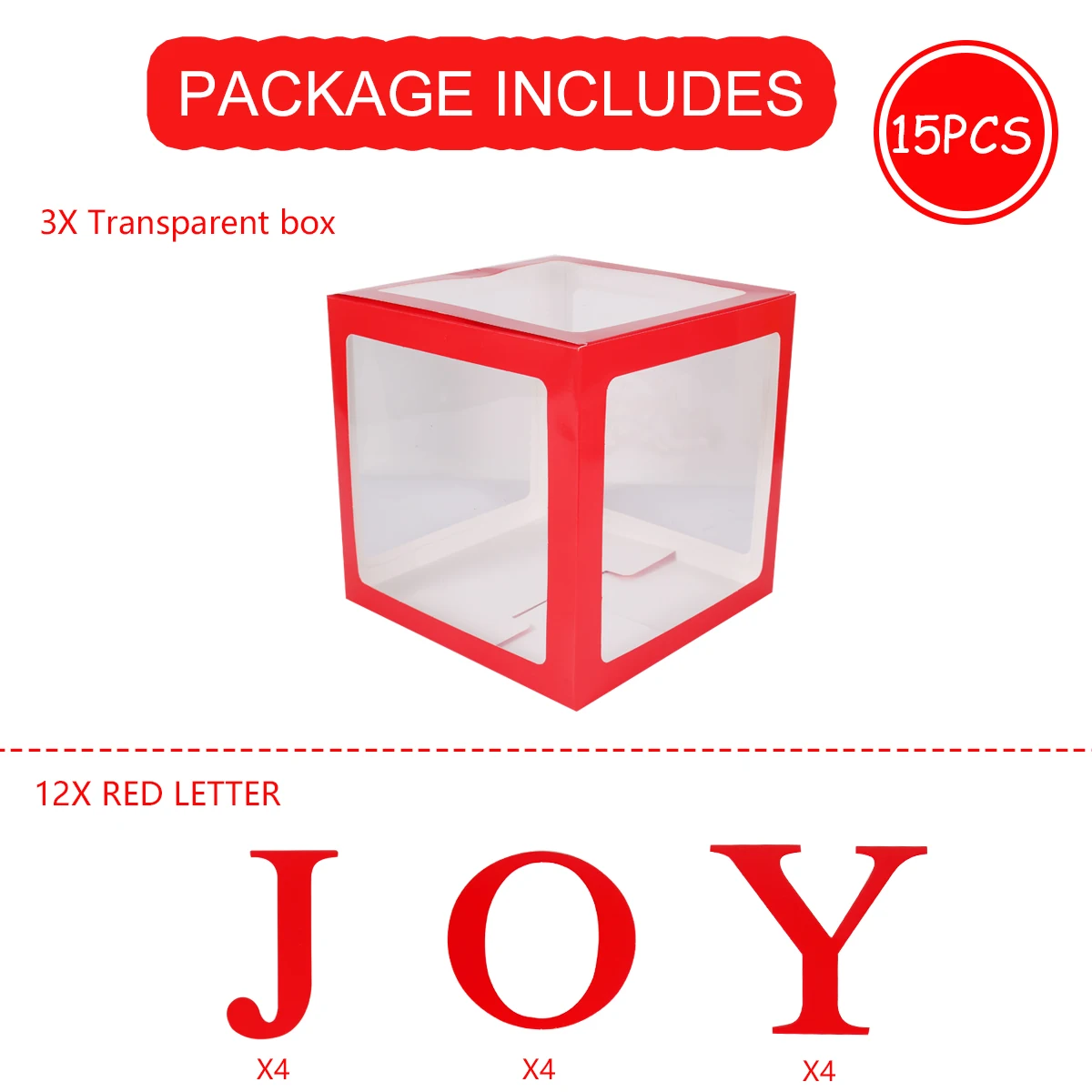 QIFU Рождественская Подарочная коробка с надписью JOY Doll упаковочная коробка Рождественские подарки упаковочная сумка Рождественские украшения для дома детские подарки