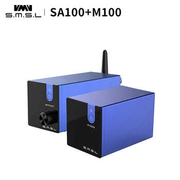 

SMSL SA100 + SMSL M100 Hifi Professional Power Amplfier 50W Bluetooth Amplifier M100 USB DAC DSD512 XMOS XU208