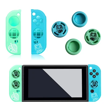 

Animal Crossing Silicone Shell Thumb Caps thumb Stick Cover Case Controller Housing Case for Nintendo Switch Joy-Con