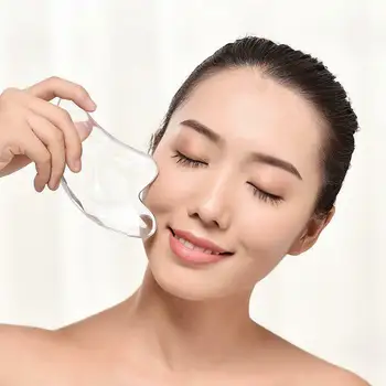 

3D Crystal Resin Gua Sha Board Face Lift Tools For Neck Arms Legs Massage Scraping Plate Facial Body Spa Massage