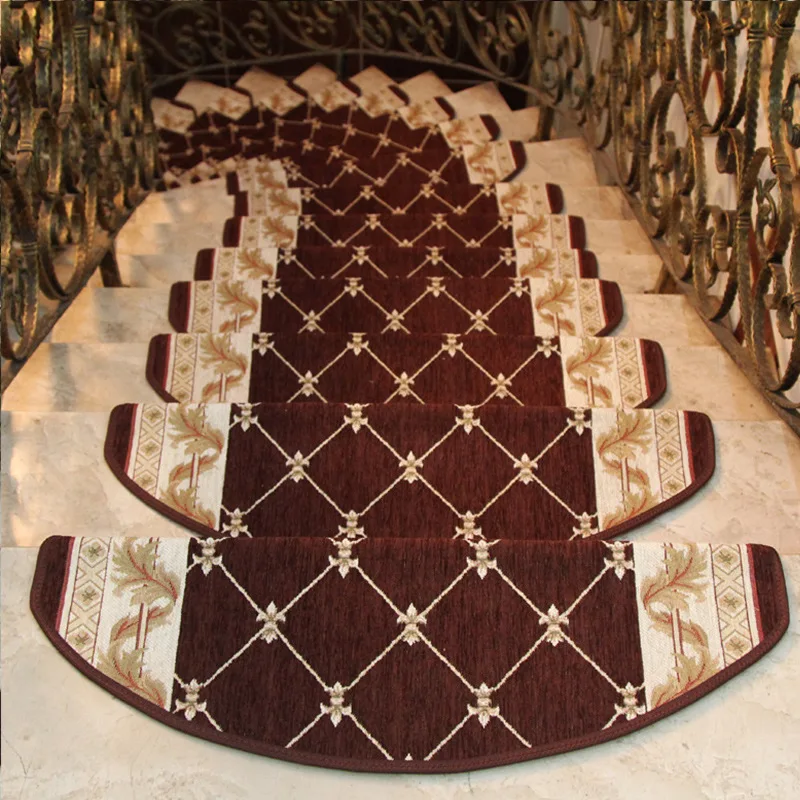 

1pc Carpet Stair Treads Mat Non-slip Step Rug Cover Protection Home Decoration